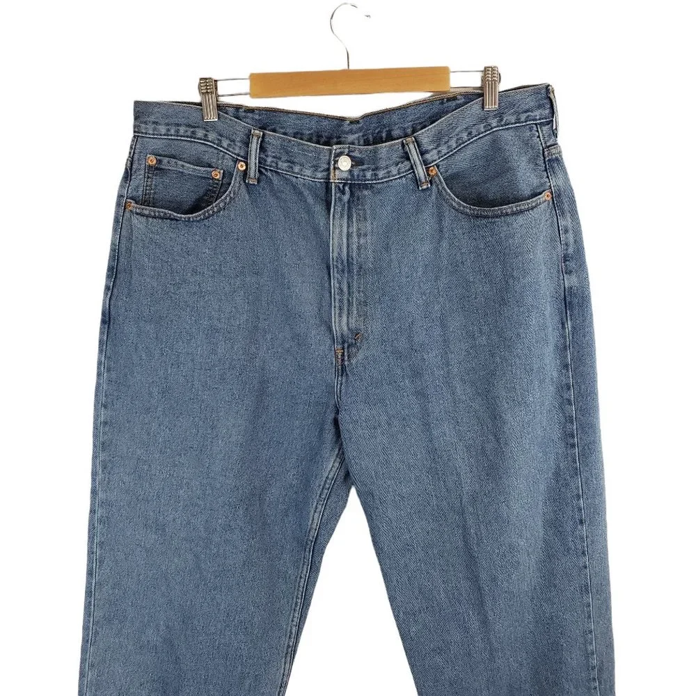 Levi's 550 Light-wash Straight Leg Jeans Size 42W 32L
